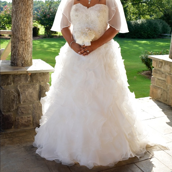 Davids Bridal Wedding Gown - Picture 1 of 6